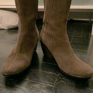Cole Haan suede boots with Nike comfort soles
